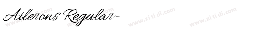 Ailerons Regular字体转换